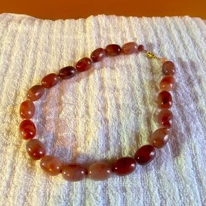 💐Chunky Carnelian Agate Necklace